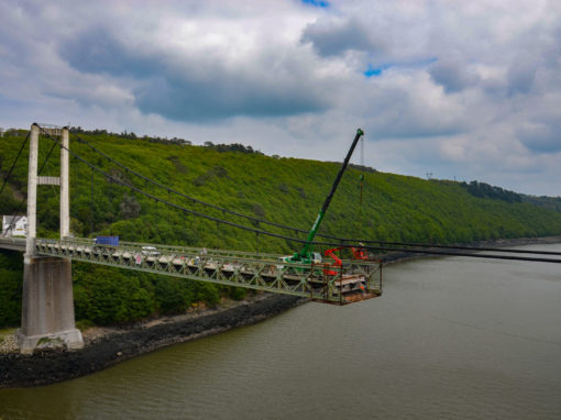 Déconstruction Pont de Térenez Rosnoën 9