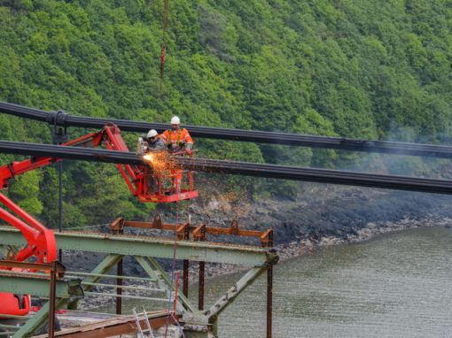 Déconstruction Pont de Térenez Rosnoën 9