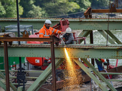 Déconstruction Pont de Térenez Rosnoën 9